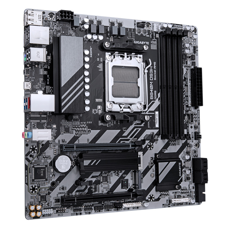 MOTHERBOARD GIGABYTE (B840M DS3H) SOCKET AM5,4*DDR5 5200MHZ,HDMI,2*DP,MICRO ATX image 3